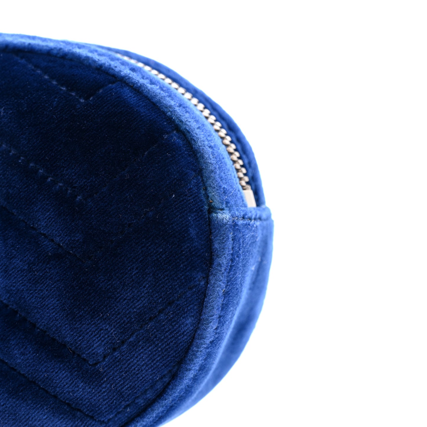 Velvet Matelasse GG Marmont Belt Bag 85 34 Cobalt Blue