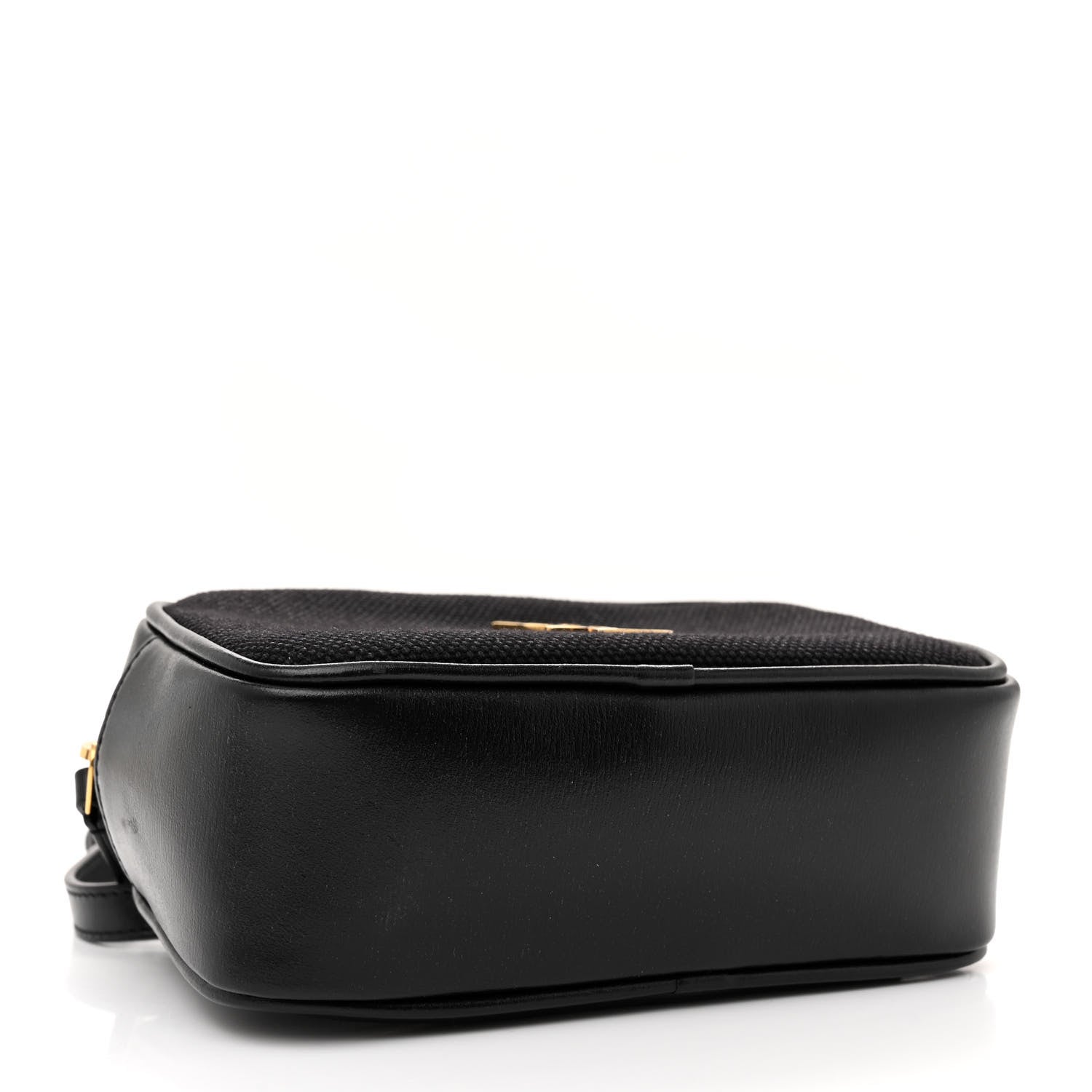 Saint Laurent Calfskin Canvas Monogram Lou Belt Bag Black 4 of 10