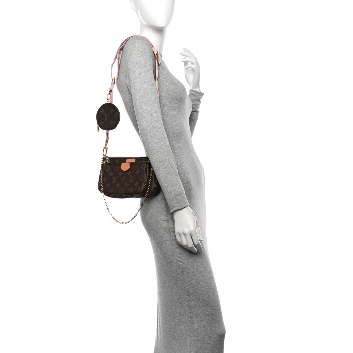 Monogram Multi Pochette Accessories Rose Clair