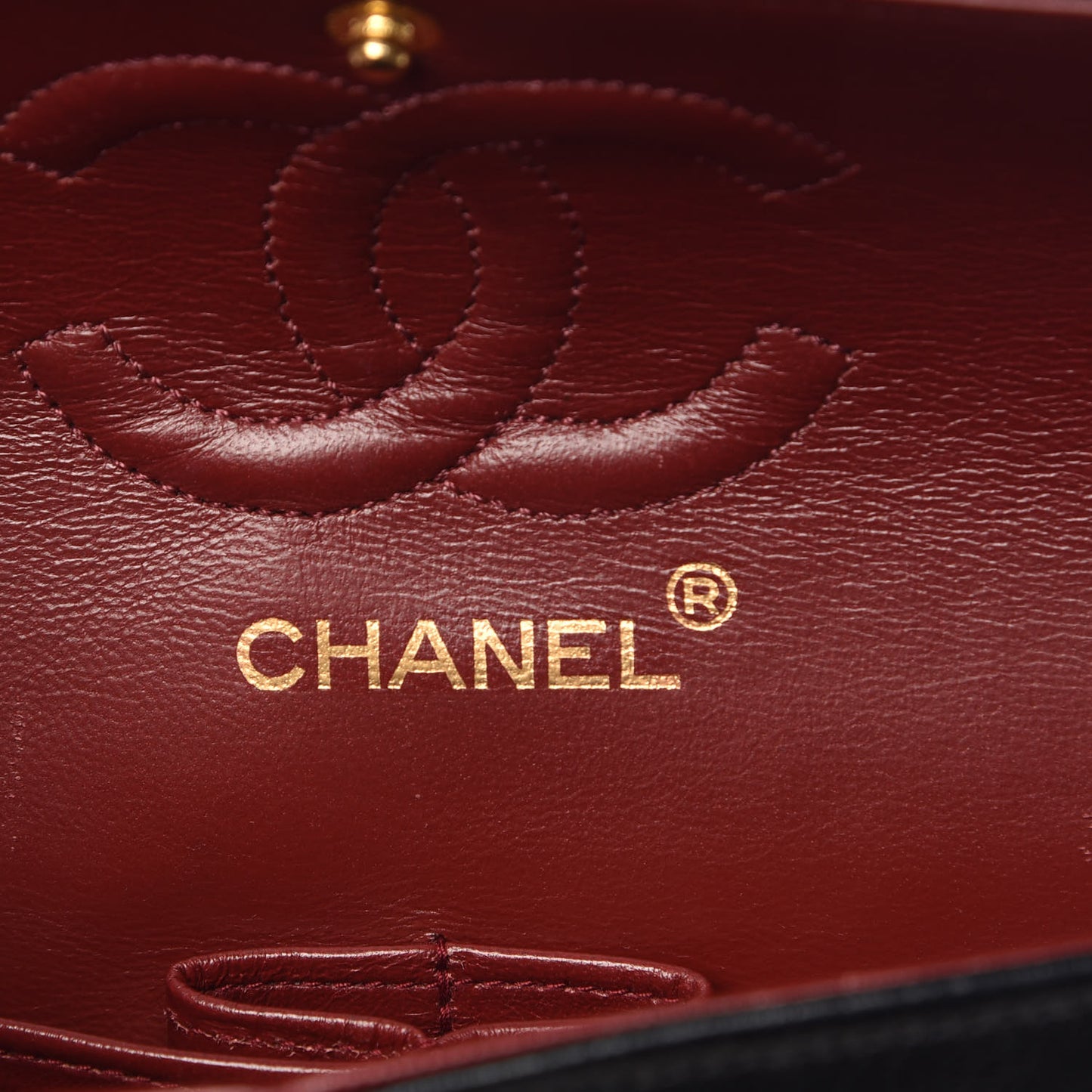 Lambskin Quilted Small Double Flap Black