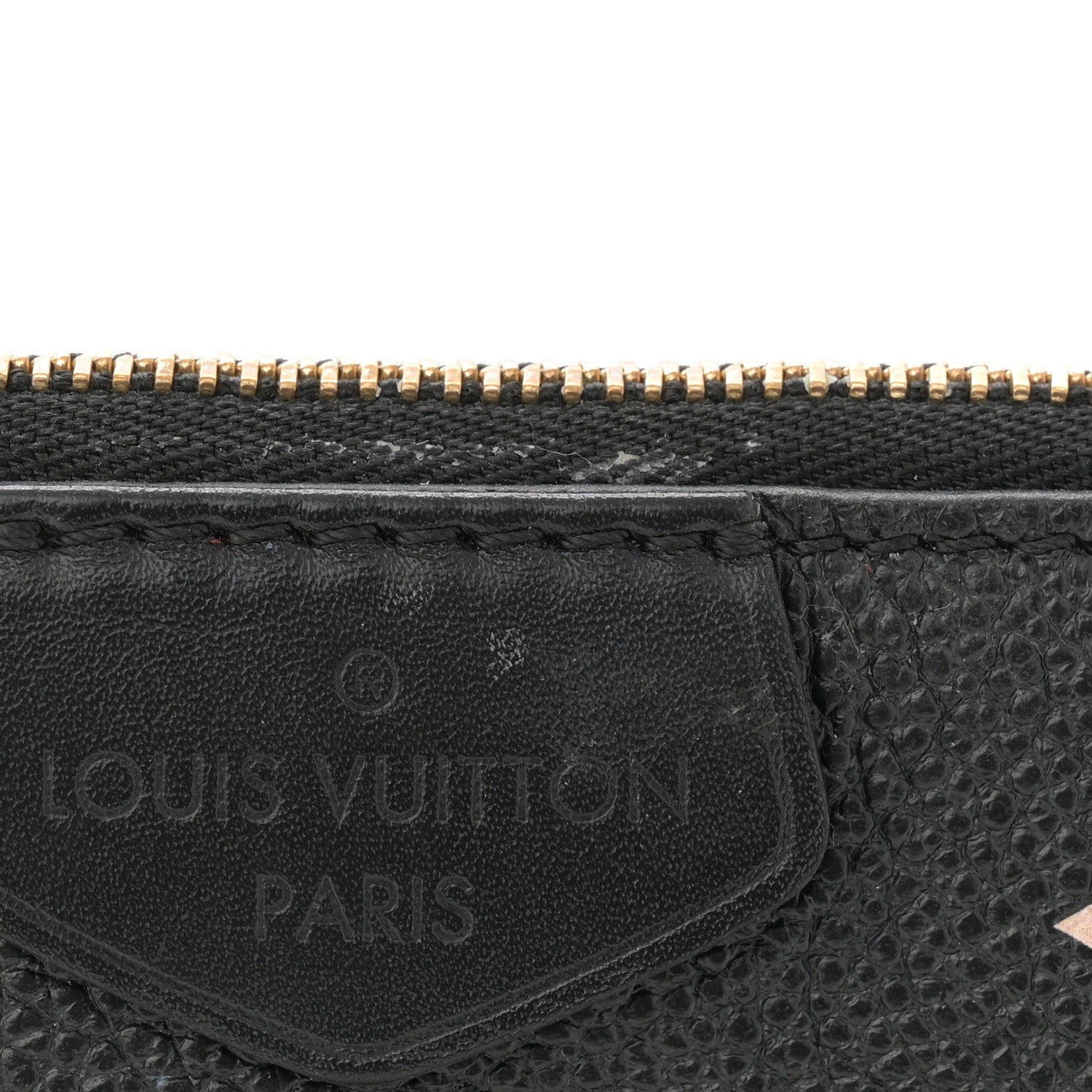 Louis Vuitton Empreinte Monogram Giant Multi Pochette Accessories Large Pochette Black Beige 8 of 10