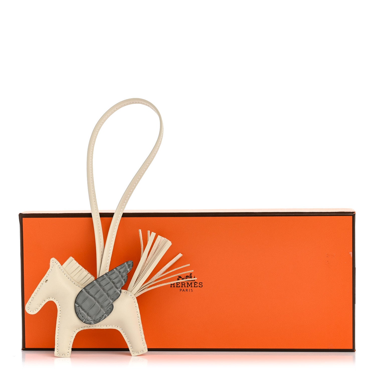 Hermes Milo Lambskin Matte Alligator Touch Grigri Rodeo Pegase