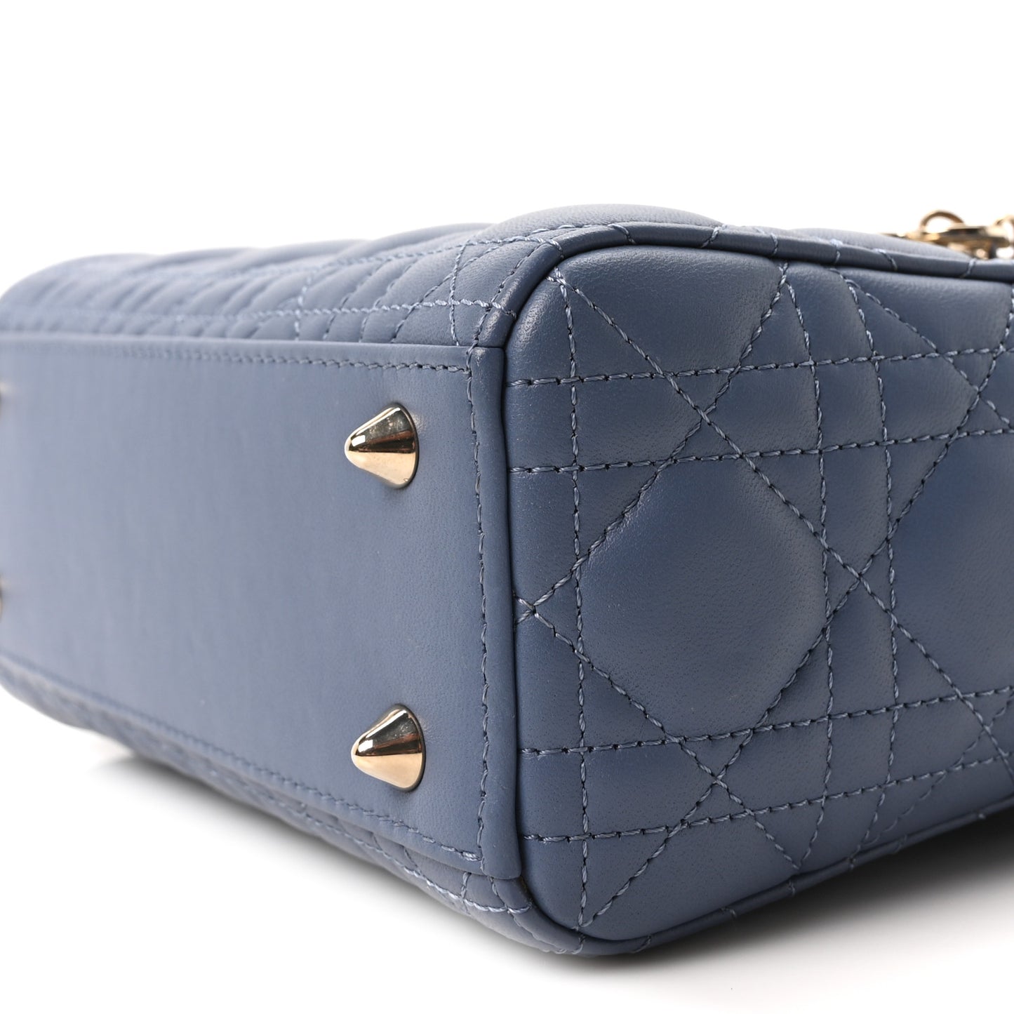 Lambskin Cannage Small My ABCDior Lady Dior Blue