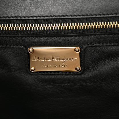 Salvatore Ferragamo Raffia Miss Vara Bow Chain Bag Black 6 of 10