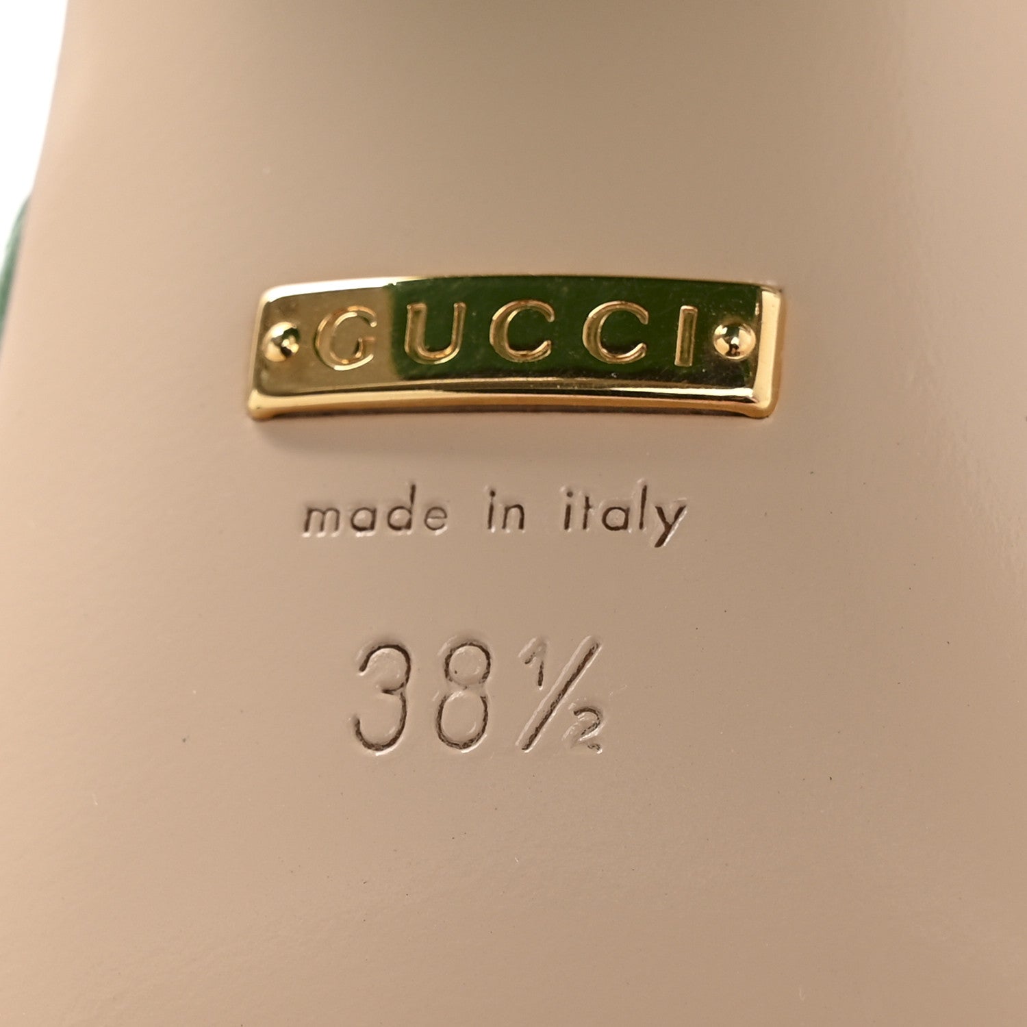 Gucci Malaga Kid GG Marmont Fringe 75mm Slide Sandals 38.5 New Shamarock 7 of 11