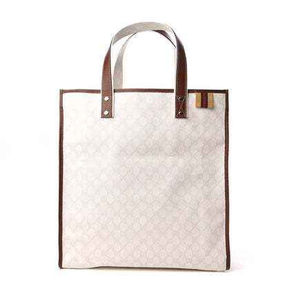 Gucci GG Plus Monogram Medium Signature Web Loop Tote White 1 of 9
