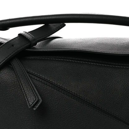 Loewe Calfskin Small Puzzle Edge Bag Black 8 of 11