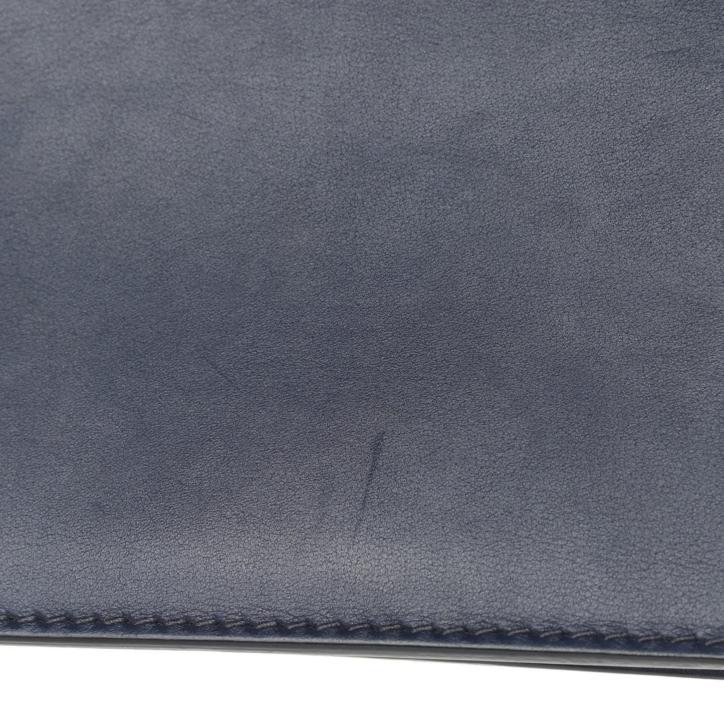 Calfskin J'Adior Wallet on Chain Pouch Navy Blue