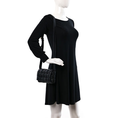 Bottega Veneta Nappa Maxi Intreccio Small Padded Cassette Crossbody Bag Black 2 of 9