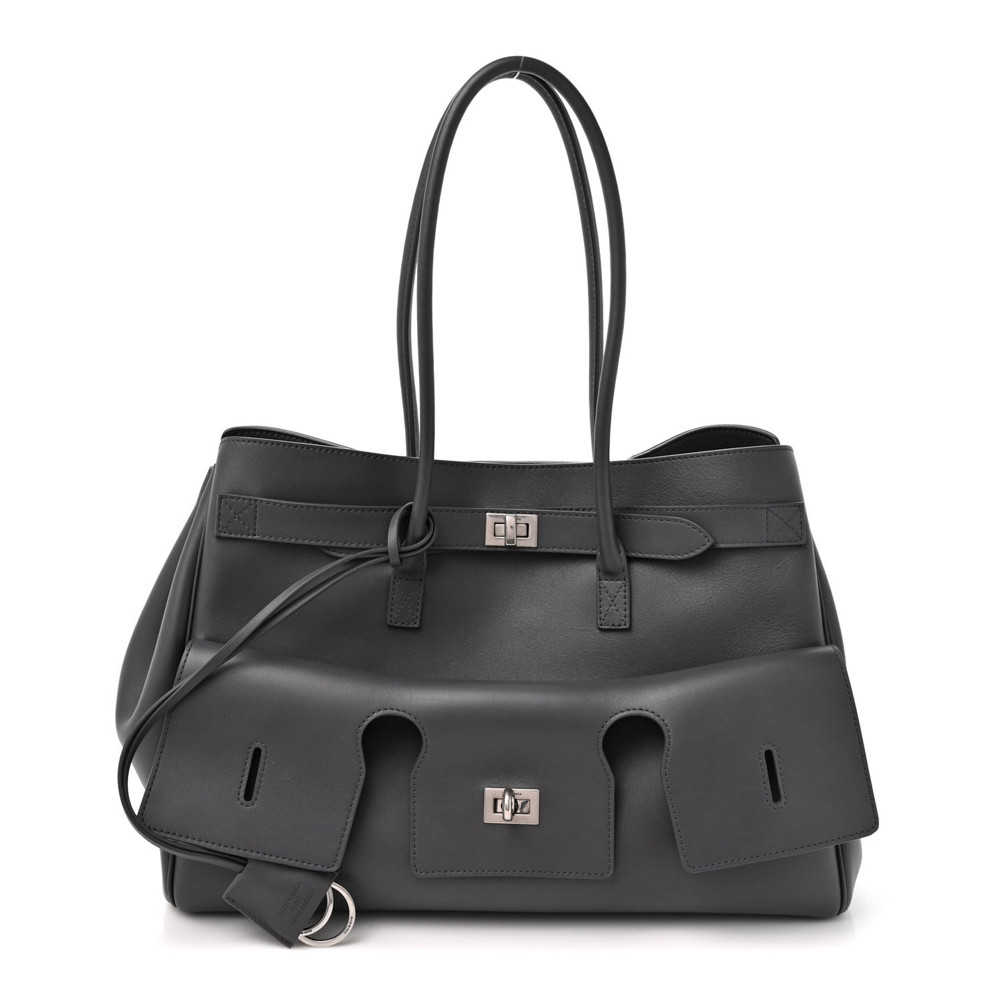 Smooth Calfskin Medium Bel Air Carry All Bag Grey