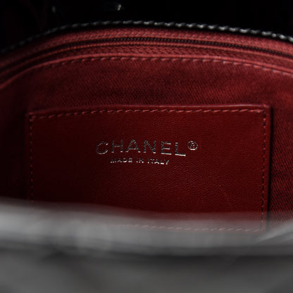 Chanel Patent Quilted Large Just Mademoiselle Bowling Bag Black 8 of 10
