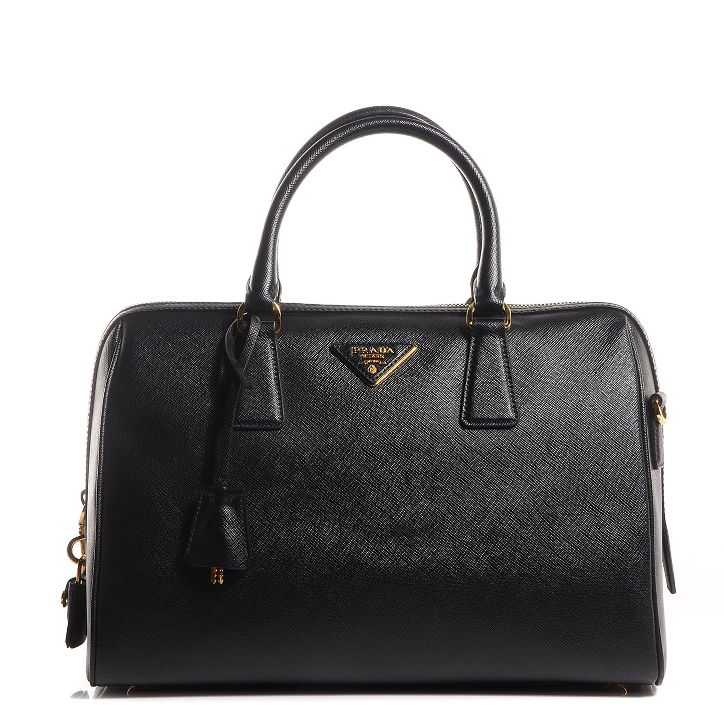 Saffiano Lux Bowler Black