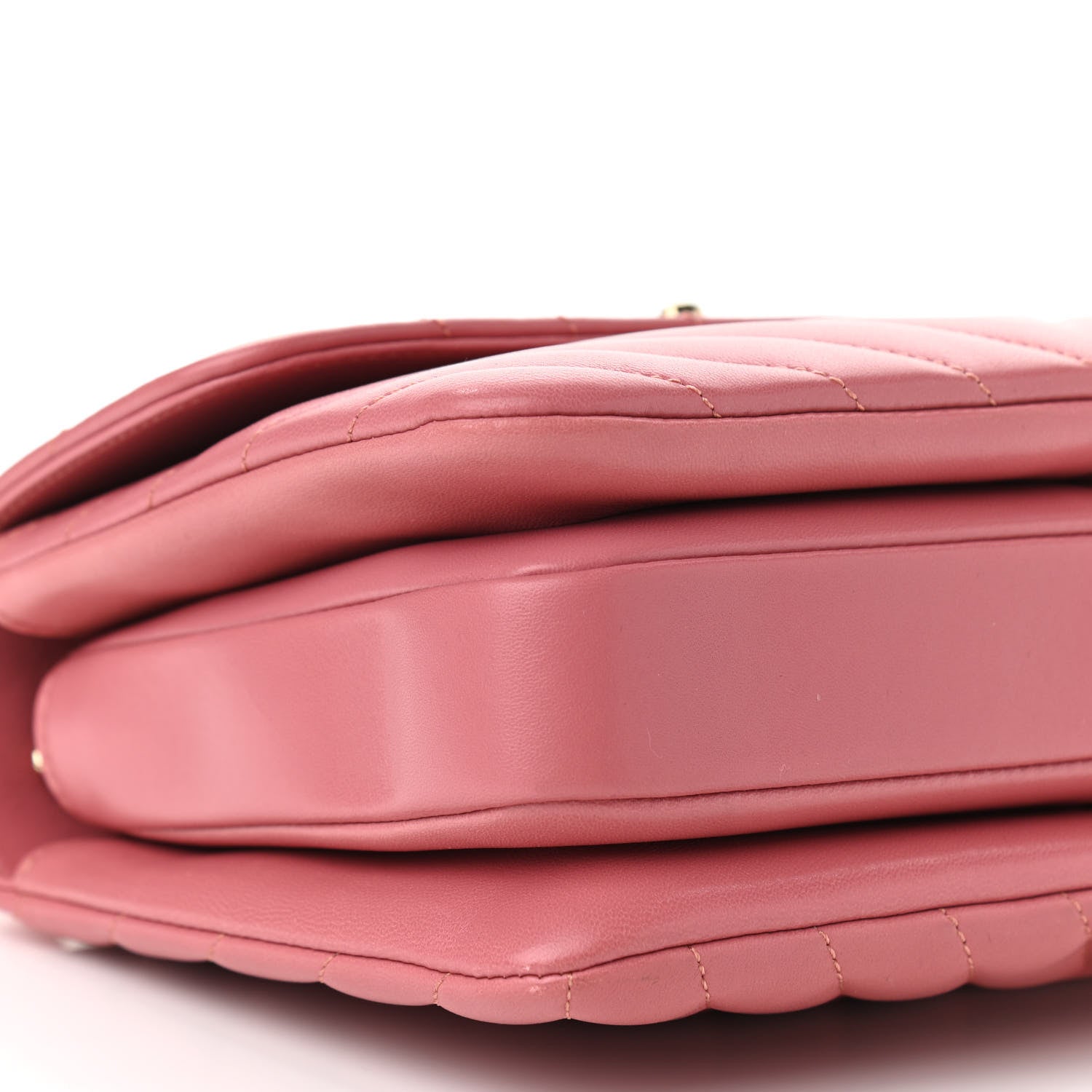 Chanel Lambskin Chevron Quilted Small Trendy CC Dual Handle Flap Bag Light Pink 8 of 17