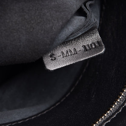 Celine Lambskin Crocodile Embossed Vertical Cabas Black 9 of 14