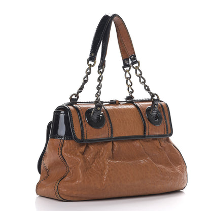 Fendi Nappa Patent B Bag Osso Black 2 of 12