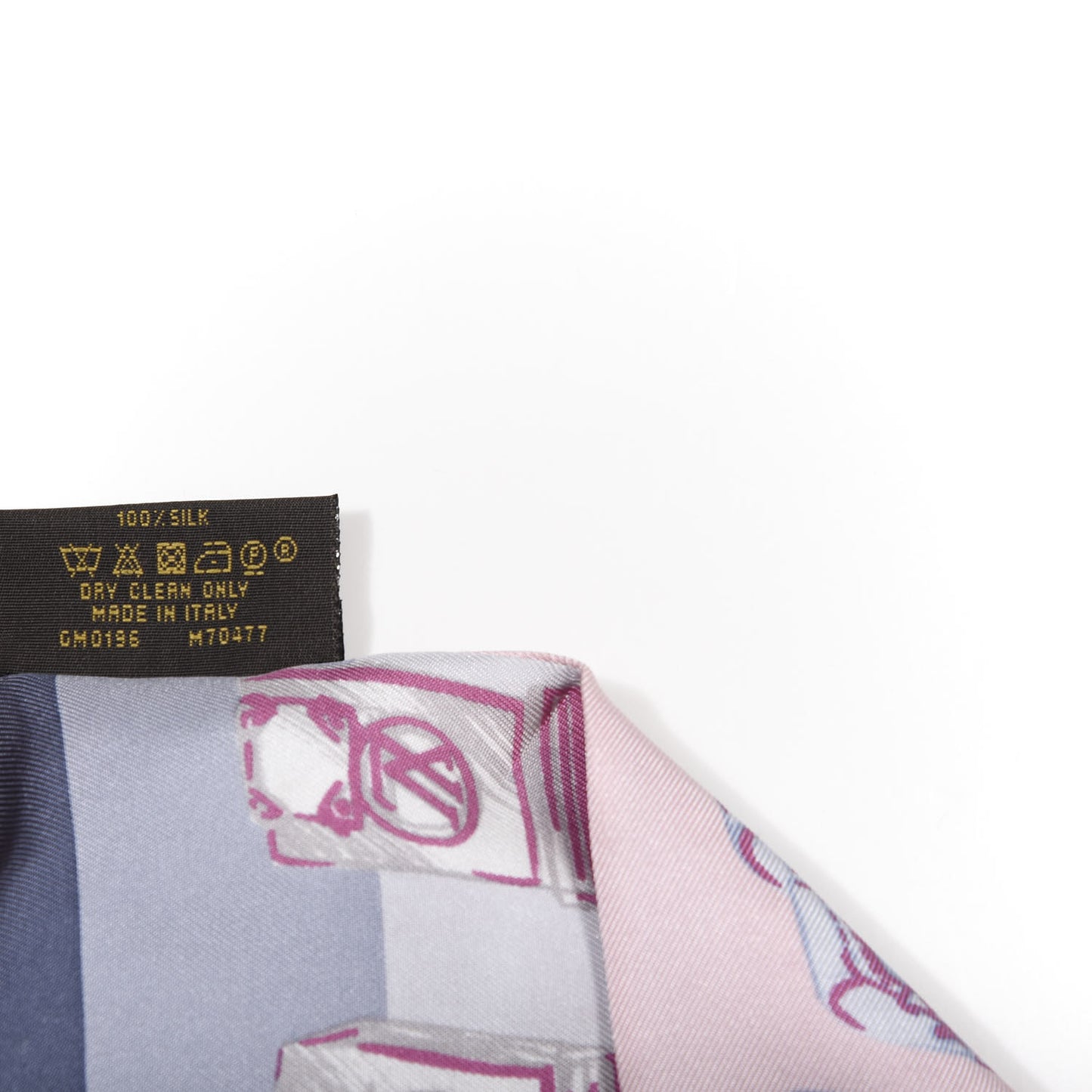 Silk Chess Bandeau Blue Ciel