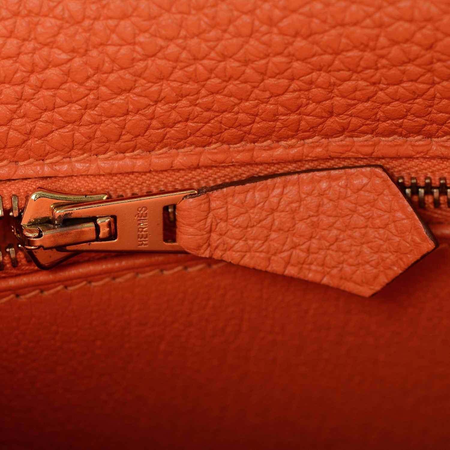 Hermes Togo Kelly Retourne 32 Orange 21 of 24
