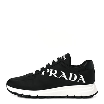 Prada Nylon Gabardine Logo Sneakers 8.5 Black 1 of 8