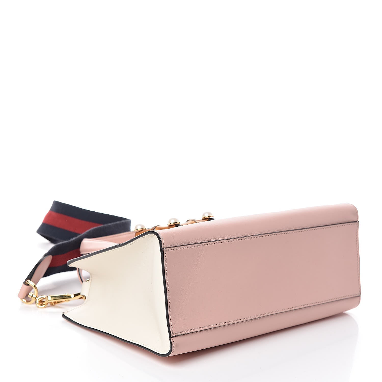 Gucci Nappa Small Bamboo Buckle Top Handle Bag Perfect Pink 4 of 12