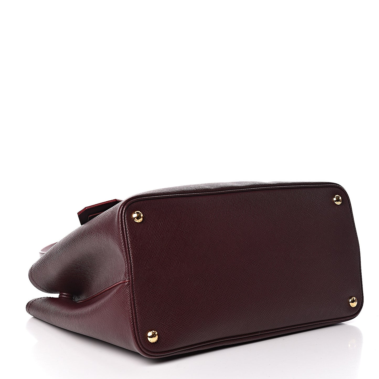 Saffiano Cuir Large Double Bag Granato Scarlatto