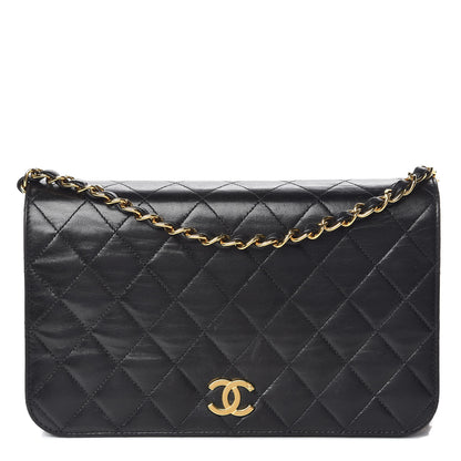 Chanel Lambskin Quilted Small Single Flap Black 1 of 20