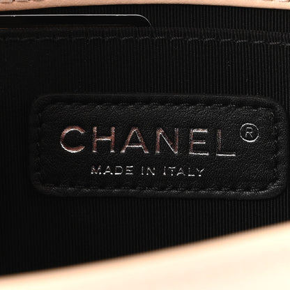 Chanel Patent CalfskinMedi um Boy Flap Plexiglass Beige 5 of 9