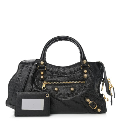 Balenciaga Agneau Giant 12 Gold Hardware Mini City Black 1 of 17
