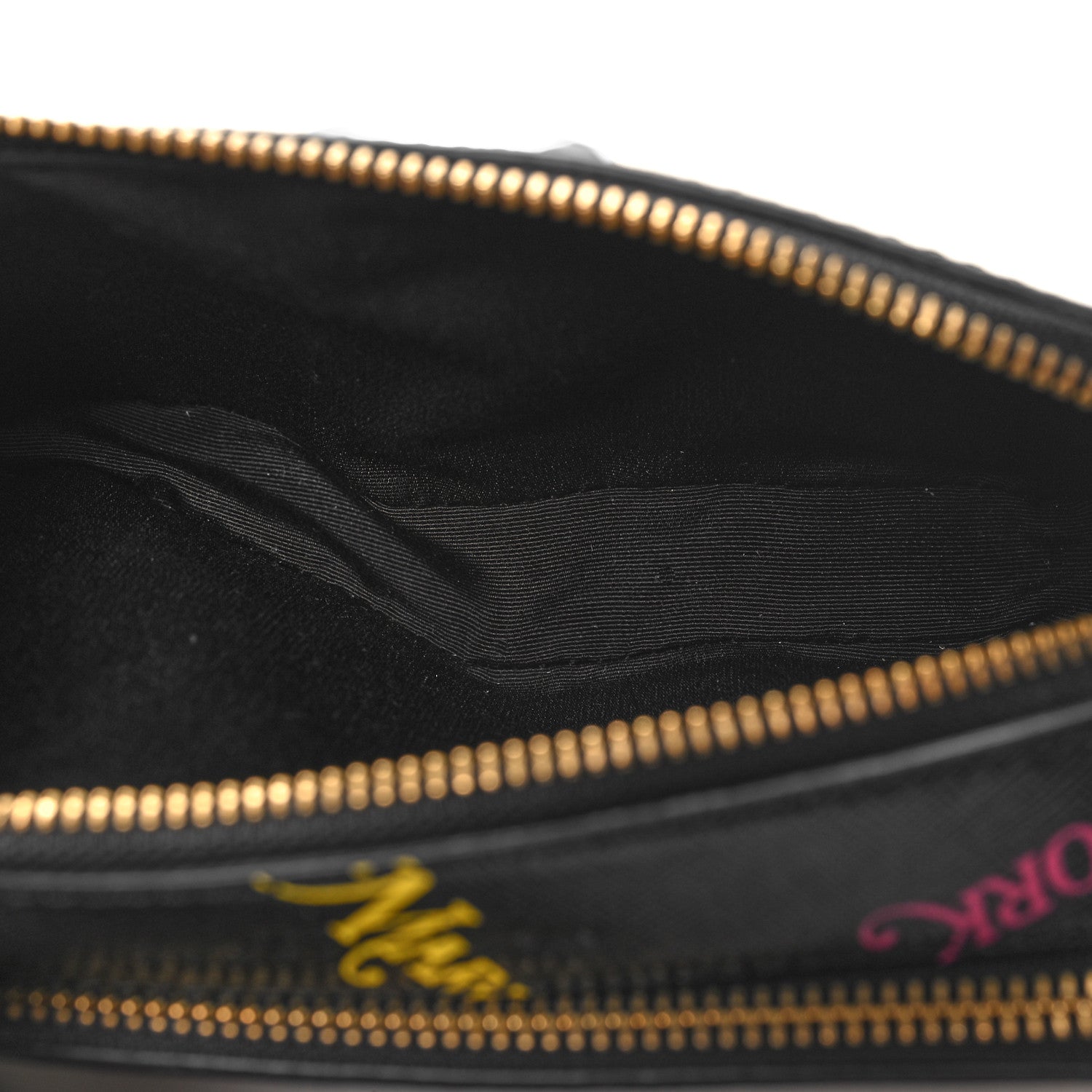 Marc Jacobs X New York Magazine Saffiano Small Snapshot Camera Bag Black Multicolor 5 of 10