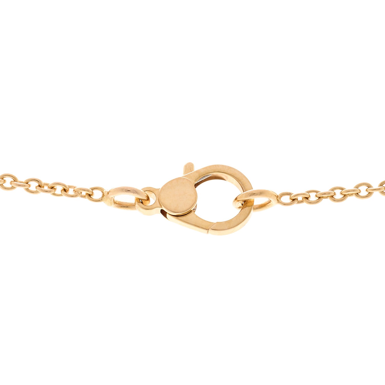 Hermes 18K Rose Gold Diamond Finesse Pendant Necklace 4 of 6
