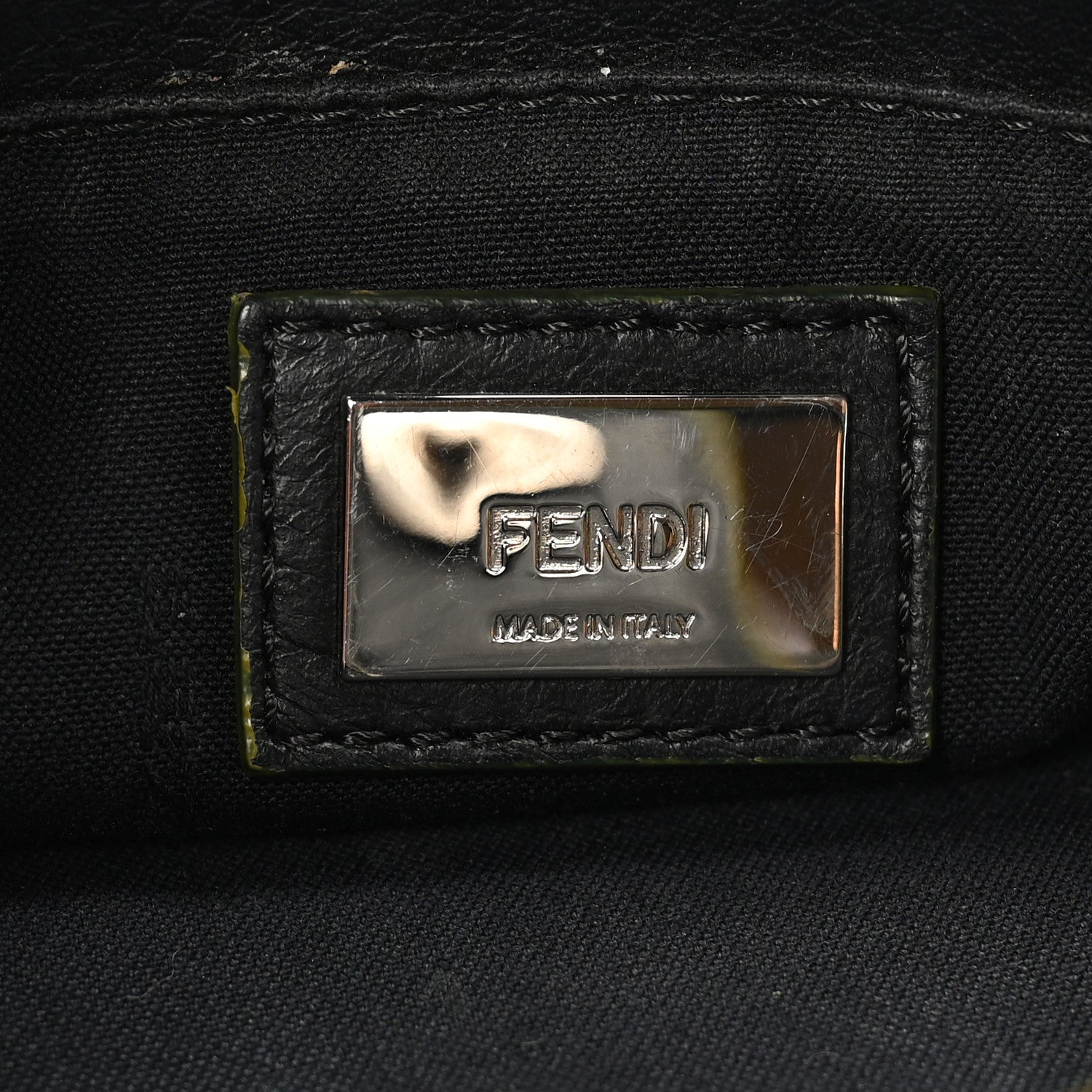 Fendi Vitello Elite Apple Charm Petite 2Jours Tote Black 6 of 9