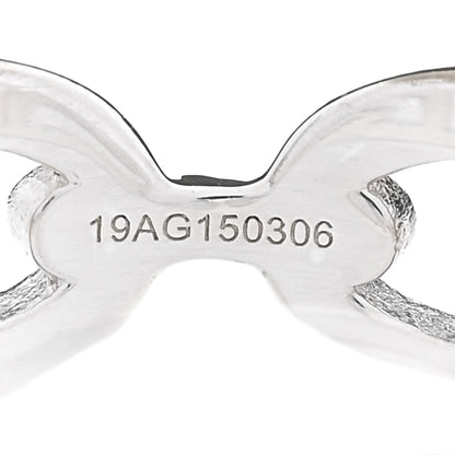 Hermes Sterling Silver PM Chaine d'Ancre Enchainee Band Ring 56 7.75 7 of 9