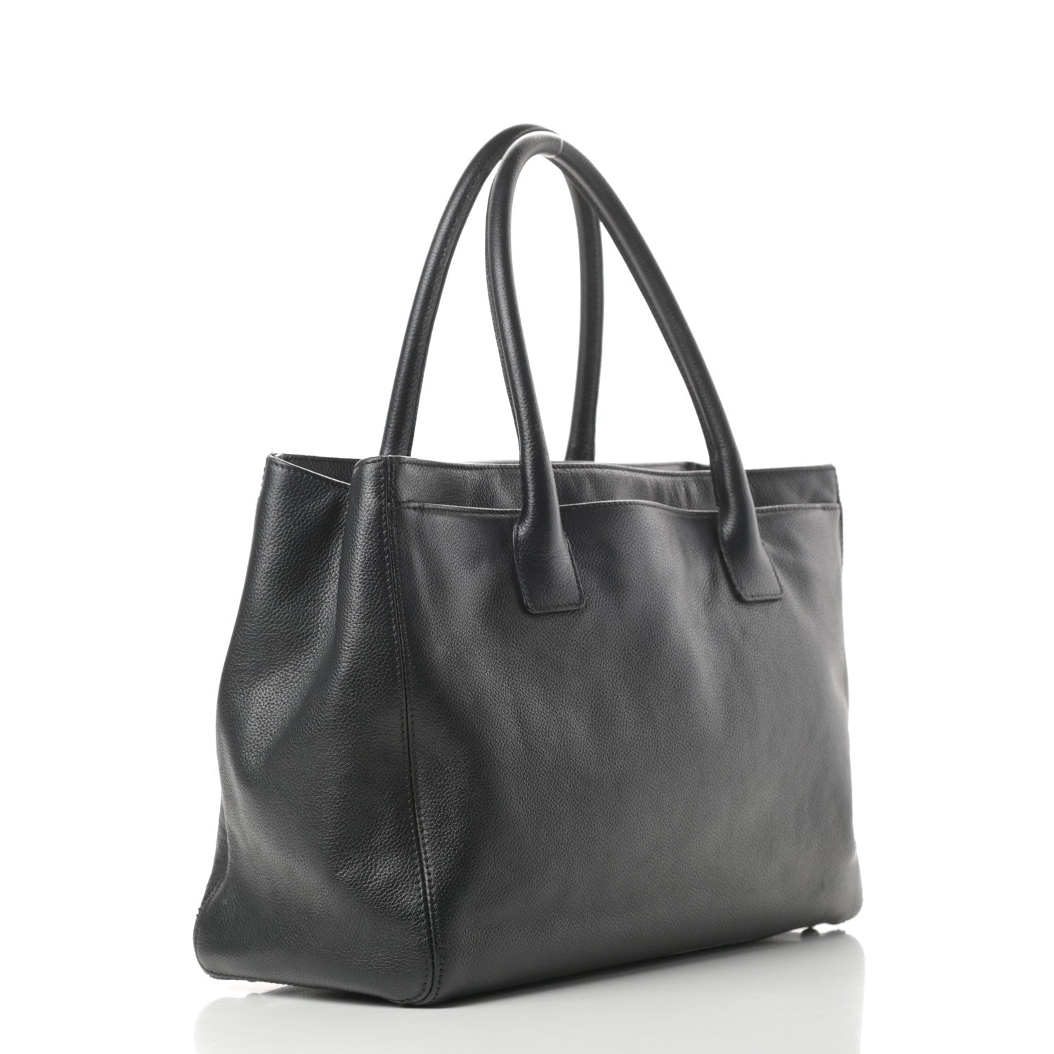 Chanel Calfskin Cerf Executive Shopper Tote Black 3 of 17
