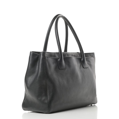 Chanel Calfskin Cerf Executive Shopper Tote Black 3 of 17