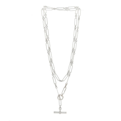 David Yurman Sterling Silver Diamond Lexington Y Chain Necklace 2 of 3