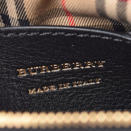 Burberry Smooth Calfskin 1983 Knight Check Link Camera Bag Black 8 of 9