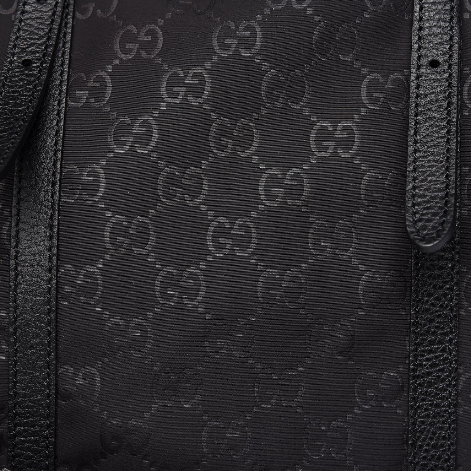 Gucci Nylon Monogram Light Duffle Bag Black 9 of 11