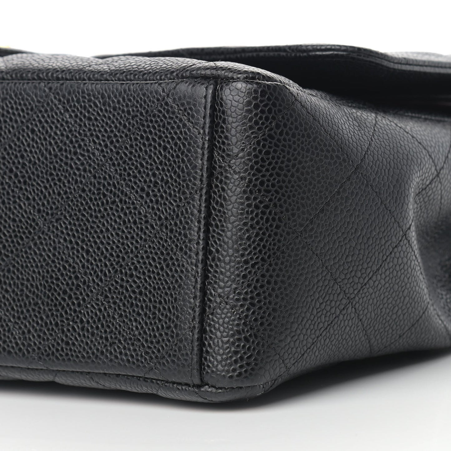 Caviar Quilted Maxi Double Flap Black