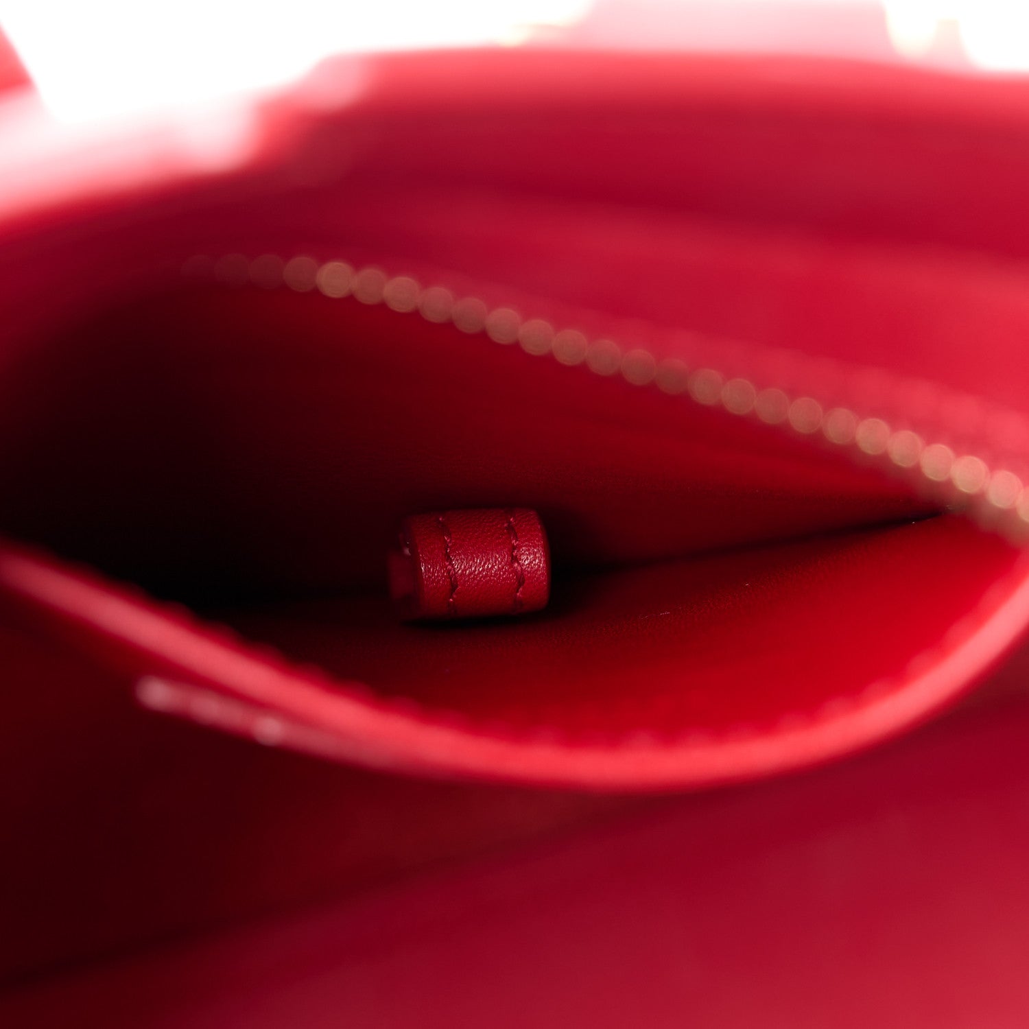 Saint Laurent Calfskin Small Classic Y Cabas Red 12 of 14