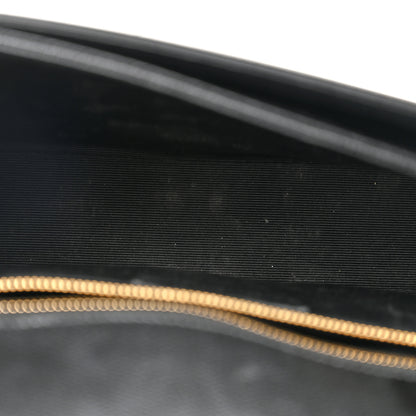 Saint Laurent Textured Calfskin Medium Classic Monogram Universite Bag Black 5 of 18