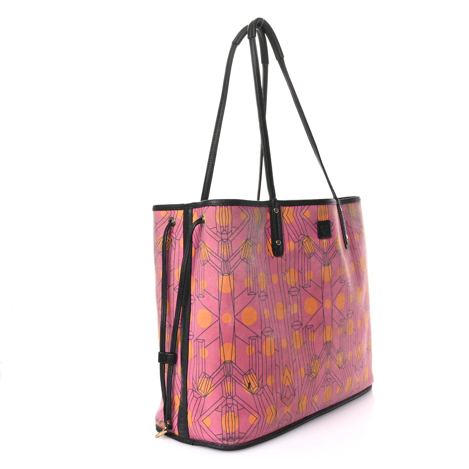 MCM Visetos Medium Project Reversible Shopper Tote Cognac 6 of 18