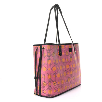 MCM Visetos Medium Project Reversible Shopper Tote Cognac 6 of 18