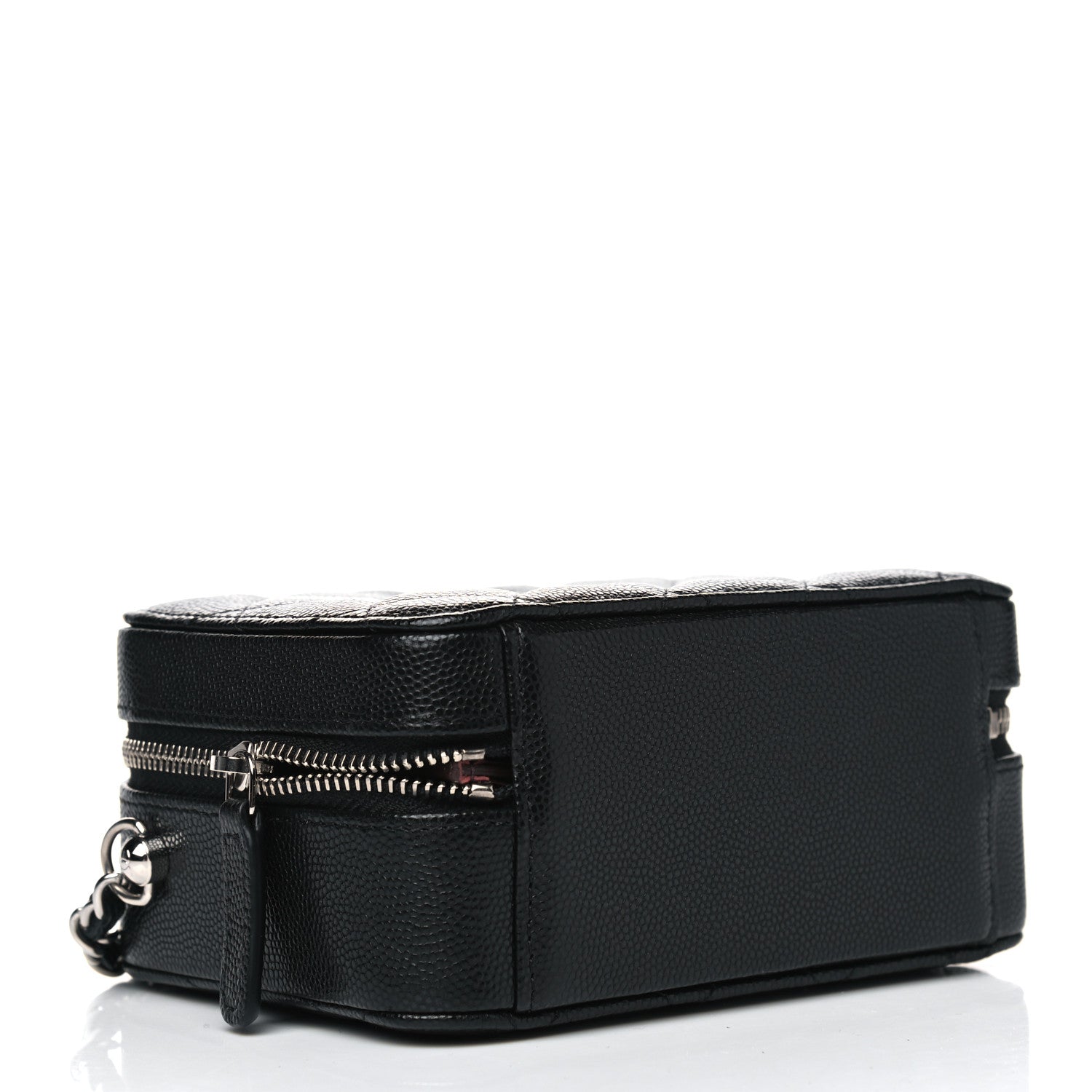 Chanel Caviar Quilted CC Vanity Case With Chain Black 3 of 4