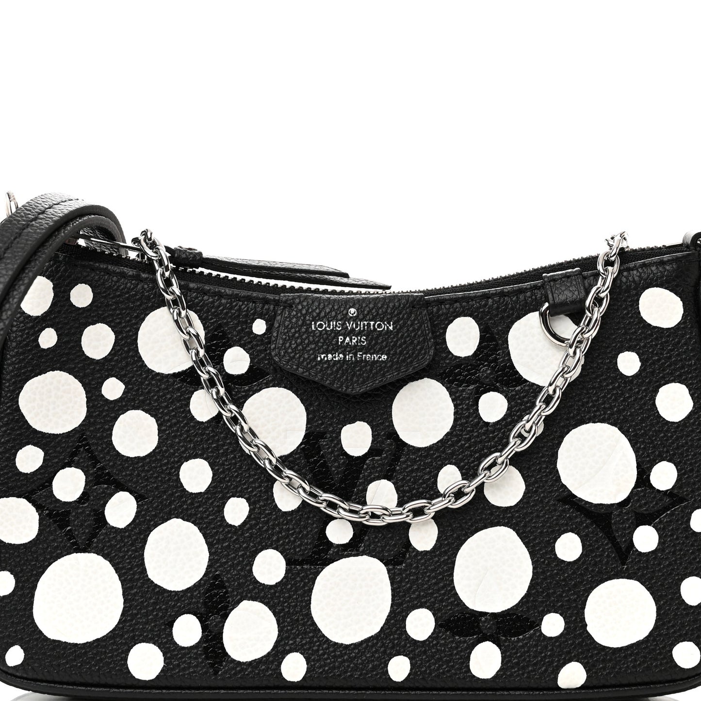 LV X YK Empreinte Easy Pouch On Strap Black White