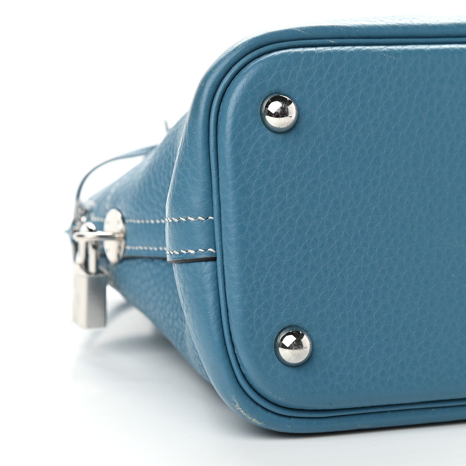 Hermes Taurillon Clemence Bolide 31 Blue Jean 7 of 9