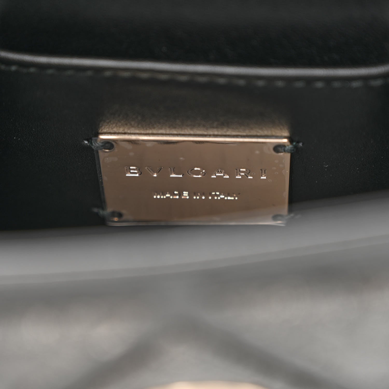 Bulgari Calfskin Snakeskin Serpenti Forever Crossbody Bag Black 7 of 12