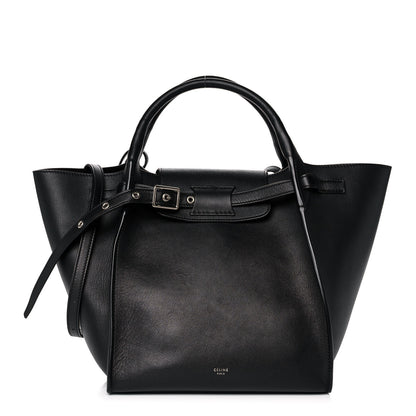 Celine Supple Grained Calfskin Small Long Strap Big Bag Black 1 of 11