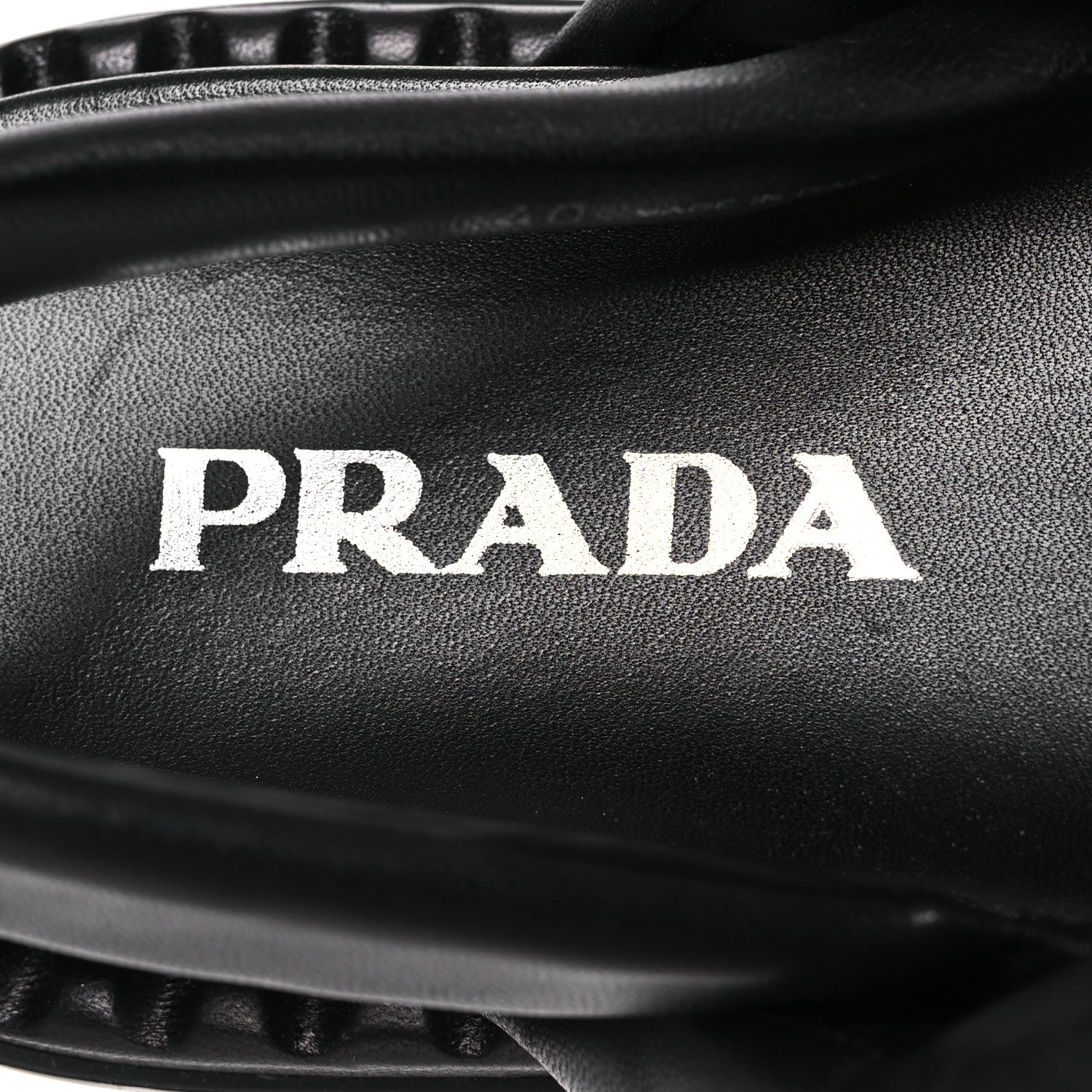 Prada Nappa Padded Blow 20mm Slingback Sandals 40 Black 9 of 12
