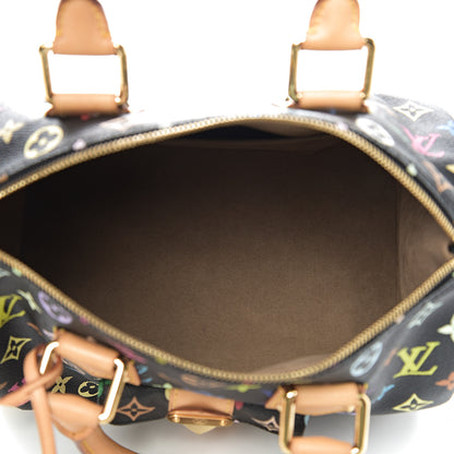Louis Vuitton Monogram Multicolor Speedy 30 Black 4 of 8