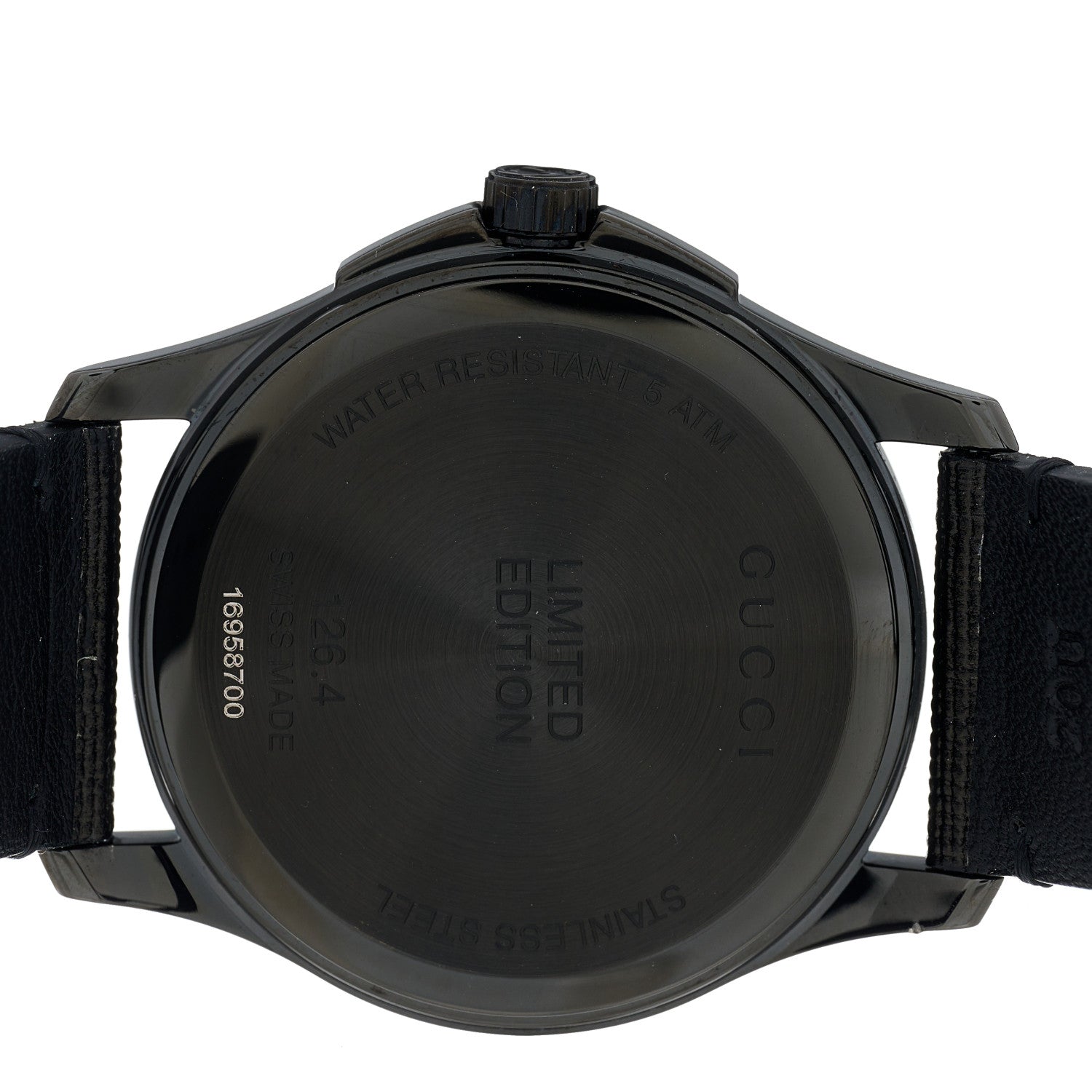 Gucci PVD Stainless Steel Canvas 38mm G-Timeless Ghost Quartz Watch Black 4 of 4