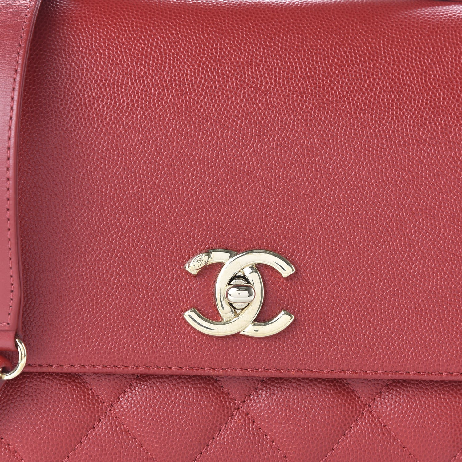 Chanel Caviar Quilted Medium Business Affinity Flap Red 10 of 10